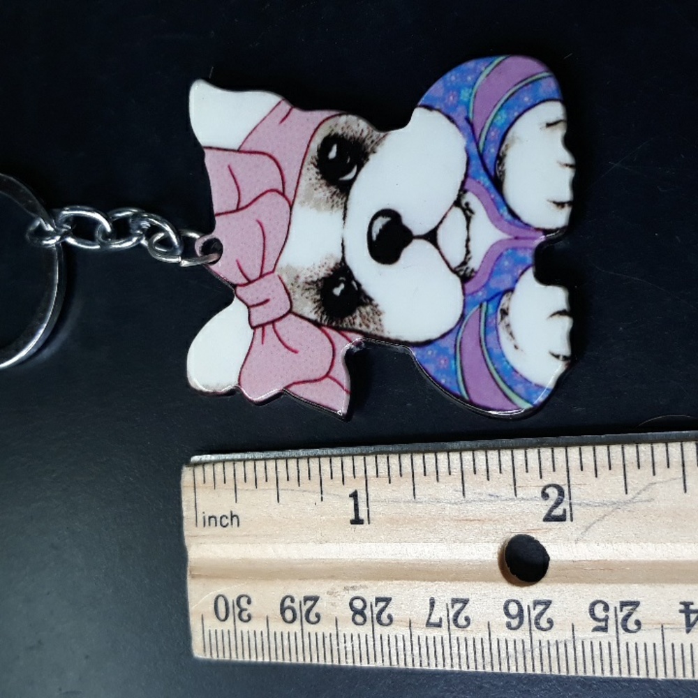4 Adorable Dog Keychains NEW - Picture 10 of 10
